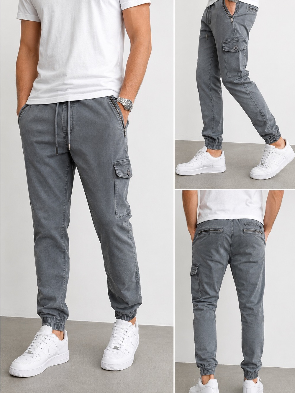 Joe’s Jeans Charcoal Gray Cargo Jogger Pants Size M